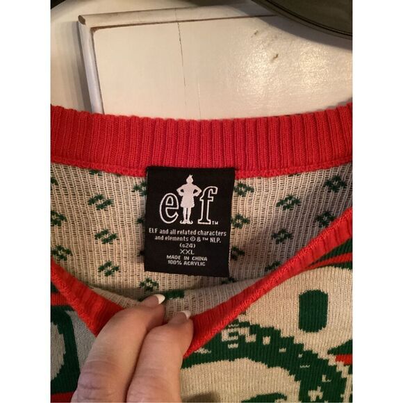 Buddy The Elf Son Of A Nutcracker Ugly Christmas Sweater Sz 2XL - Picture 4 of 8